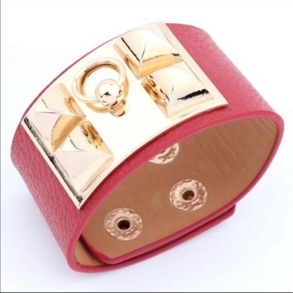 LEATHER FASHION CUFF BRACELET D - Picture 2 of 3